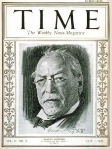 Samuel Gompers on the cover of TIME Magazine