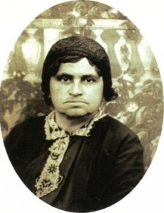 The only known photograph of Sarah Schenirer, taken for a passport
