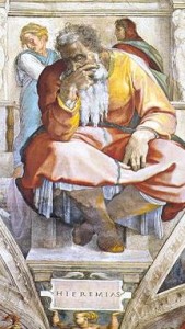 'Jeremiah' by Michelangelo (from the Sistine Chapel)